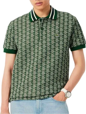 Obrázek produktu pro Lacoste Classic Fit Monogram Polo Barva Green
