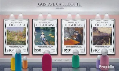 Produktbild von Briefmarken Togo 2015 Mi 7202-7205 Kleinbogen (kompl. Ausgabe) postfrisch Gustav Caillebotte