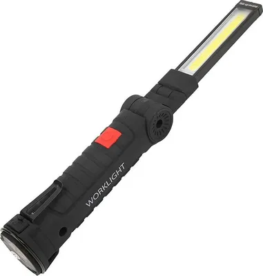 Image de Verk 11396 Lampe de poche LED COB multifonctionnelle avec tête pivotante 5 en 1
