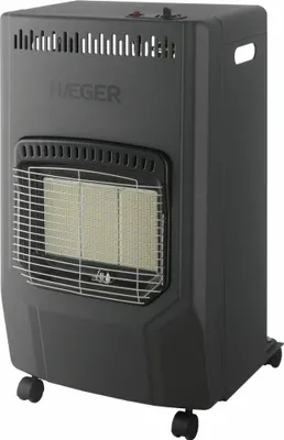 Zdjęcie produktu dla Haeger Ultra Warm, 4200 W, Gaz, Czarny, Wewnętrzna, Butan/Propan, Podłoga
