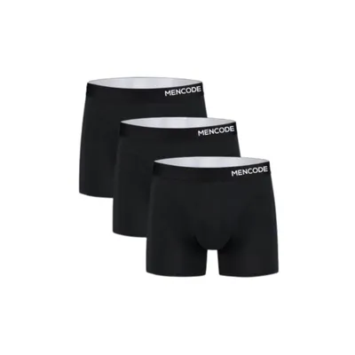Obrázok produktu pre 3-balenie pánskych boxeriek z modalu x micro, elastické nohavice pre mužov - MENCODE Black L