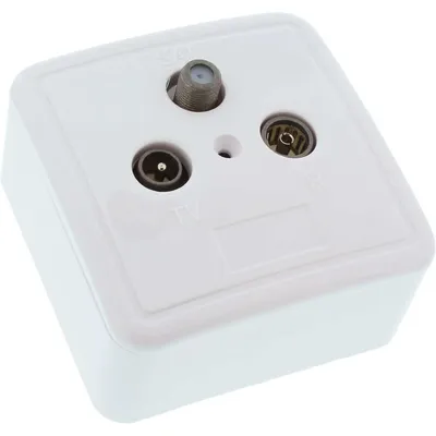 Productafbeelding van InLine® 69983 Antenne- en satellietaansluiting, afgeschermd, voor wand- of inbouw - set