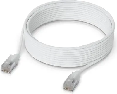Produktbild von UniFi Etherlighting Cat.6a Premium-Patchkabel (weiß, 8 Meter, gesleevt)