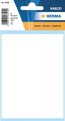Produktbild von Herma Etiket Herma 3759 81x110mm wit (10)