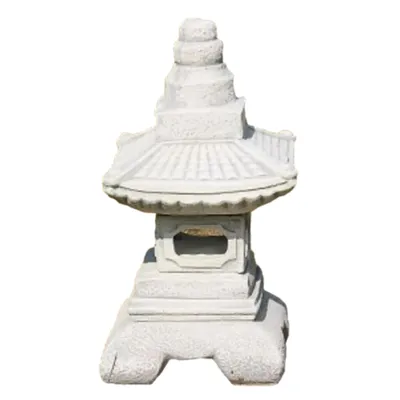 Immagine prodotto di Lanterna tempio asiatico per koi pond per la decorazione, in pietra fusa Nuova resistente al gelo e alle intemperie, figura in pietra Yukimi lanterna in pietra PO-29