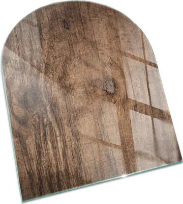 Produktbild von Natürliches Holzmuster – Glasbodenplatte für – Kaminofen – Kaminplatte Glas – Schutzglas – Funkenschutzplatte –Glasbodenplatte Feuerfeste – Hitzeschutzplatte – Bodenschutz aus Glas – 80x70 cm