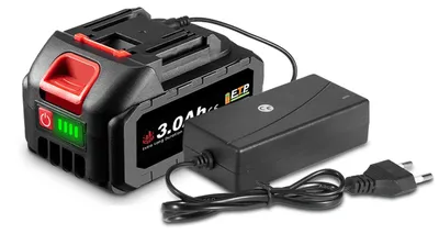Image de Batterie lithium-ion 21V avec chargeur, 1 x 3000 mAh, batterie de remplacement pour les outils ONEVAN