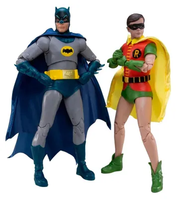 Productafbeelding van Batman, Classic TV Series, DC Multiverse, McFarlane, Collector Edition, actiefiguren, 2-pack: Batman en Robin, 18 cm