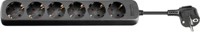 Produktbild von Steckdosenleiste 6-fach, 3 m, schwarz