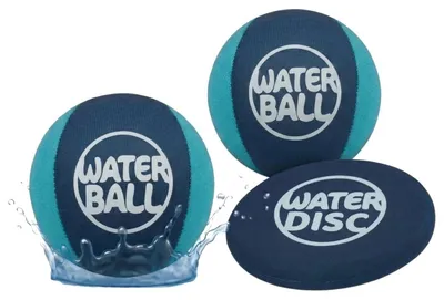Productafbeelding van Set springende waterballen met springschijf, zwembadspeelgoed voor buiten