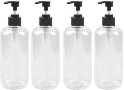 Productafbeelding van 4 Stuks 500ml Herbruikbare Plastic Pompflessen