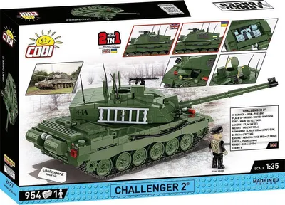 Produktbild von COBI Challenger 2, Bausatz, 9 Jahr(e), 954 Stück(e)