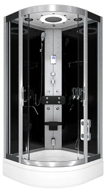 Produktbild von Dampfdusche Dusche Duschkabine D58-53T2-EC Duschtempel Sauna 90x90 cm
