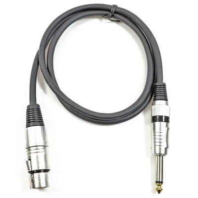 Produktbild von ADAM HALL XLR Verbindungskabel [1x XLR-Buchse - 1x Klinkenstecker 6.35 mm] 1 m Schwarz Adam Hall Mon