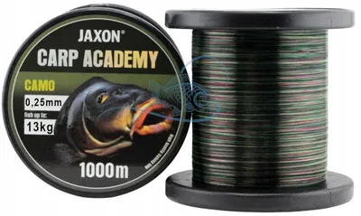 Produktbild von JAXON Carp Academy Camo Angelschnur 0,25mm 1000m Tarnmuster