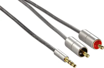 Image de Cable Alu Jack 2 Rca Mm 1M