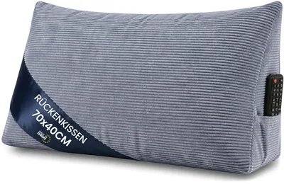 Obrázek produktu pro Polštář klínový pod záda a na čtení do postele, na pohovku Potah: manšestr 70 x 40 cm (Š x V)