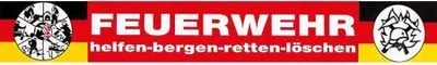 Produktbild von PVC Aufkleber - Feuerwehr - 07785-1 - Gr. ca. 40 x 6 cm