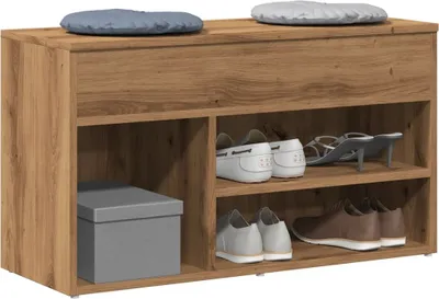 Produktbild von "im Angebot" Schuhbank Artisan-Eiche 80x30x45 cm Holzwerkstoff - Schuhregale CC24288