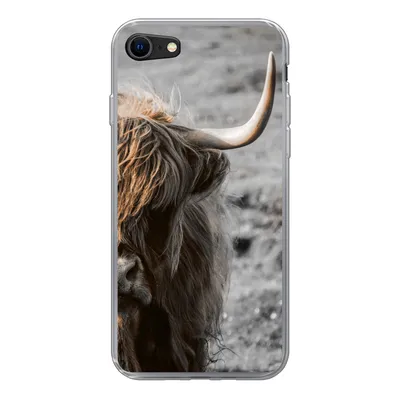 Produktbild von MuchoWow® Handyhülle Schutzhülle Hülle für iPhone 8 Schottische Highlander - Kühe - Natur Silikon Softcase Handy Hülle - Schutzhaube