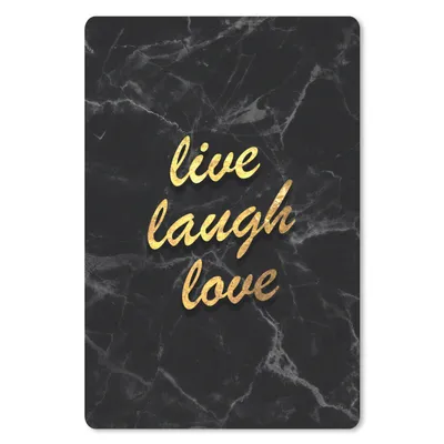 Produktbild von MuchoWow® Mauspad Mousepad Zitat - Leben - Liebe - Gold - Marmor 18x27 cm - Mousepads - Maus Mat - Pad - Mausunterlage