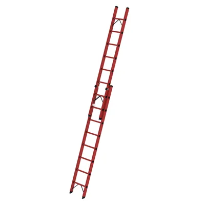 Produktbild von MUNK Vollkunststoff Sprossen-Schiebeleiter 2x8 Sprossen