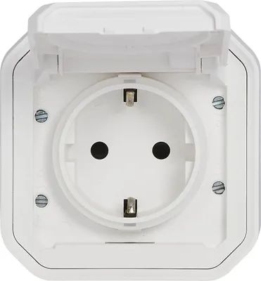 Produktbild von Steckdose 2P+E 16A Ip55 Weiss Plexo New