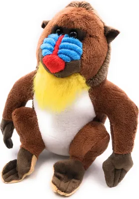 Immagine prodotto di Onwomania peluche peluche scimmia Mandrill colorato 17 cm