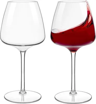 Produktbild von Set aus 2 bruchsicheren Weinkelchen aus Tritan-Kunststoff – 610 ml – Rotweingläser – Unzerbrechliche Kunststoffgläser für Partys, Camping und den Außenbereich