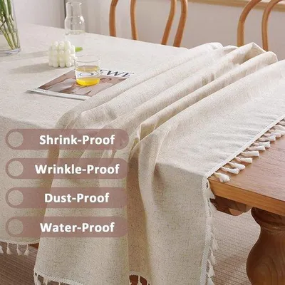 Produktbild von Jute Tischdecke, rechteckig, keuchen, eckig, outdoor, party, abwaschbar