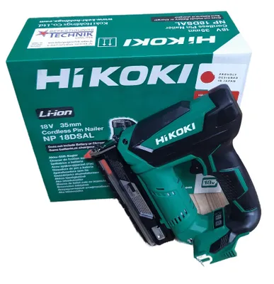 Immagine prodotto di Hikoki NP18DSAL Chiodatrice a batteria 15-35 mm per spine da 0,6 mm senza testa Makita DPT353Z ST-01