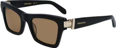 Image de FERRAGAMO SF2013S 011 BLACK/GOLD 52/21/135 FEMALE Lunettes de soleil