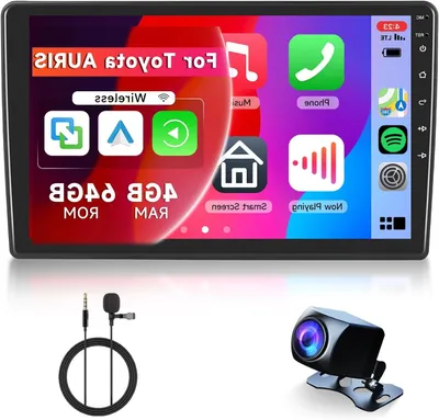Image de Autoradio Android - Lecteur multimédia pour voiture - Autoradio intégré - Système de navigation - Écran tactile