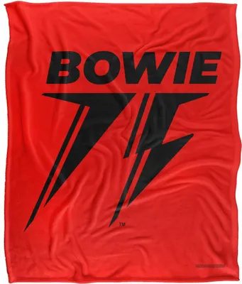 Image de David Bowie - "75" Logo Couverture, Soyeux, Supersoft TV23782 (Taille unique) (Rouge/Noir)