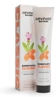Produktbild von Zahnheld Nature Zahnpasta Classic - Zahncreme ohne Fluorid (75 ml (2er Pack)), Naturkosmetik mit pflegendem Kokosöl, entzündungshemmend und vegan
