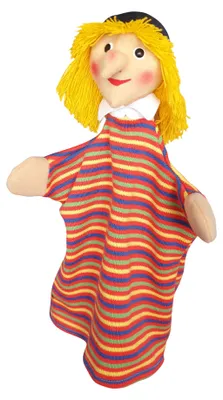 Produktbild von Handpuppe Hexe 28cm 15090 Kersa Lina mit Stoffkopf