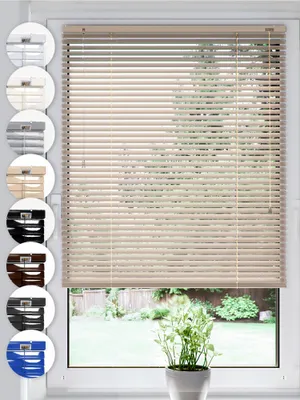 Produktbild von SONELLO Aluminium Jalousie 60cm x 220cm Beige Alu Jalousie Klemmfix ohne Bohren Sichtschutz Blendschutz Lichtschutz Sonnenschutz für Fenster und Türen
