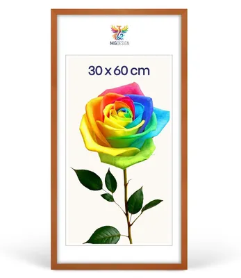Produktbild von MG Design Bilderrahmen Lackiert 30x60 cm - Posterrahmen Echtholz mit Acrylglas, verstärkte Wandaufhängung, hoch/quer