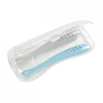 Produktbild von Beaba 2er Set Loeffel 1. Altersstufe mit Box, windisches blau; 913468