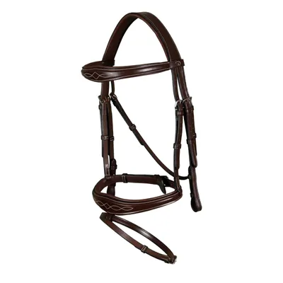 Produktbild von Dyon Us Jumping Collection Flash Anatomic Bridle Nasenriemen Braun Full Braun Full