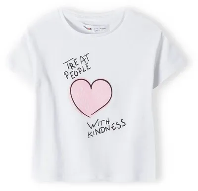 Produktbild von Minoti T Shirt Baumwolle kurzarm Weiß Gr. 80 für Mädchen