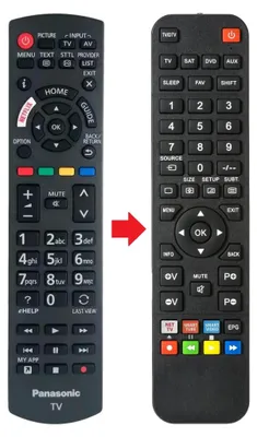 Produktbild von Fernbedienung geeignet für PANASONIC TX-58HXW804