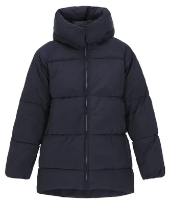 Produktbild von Damen Steppjacke Navy Größe S mit Stehkragen und Kapuze