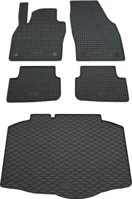 Produktbild von Rigum Gummi Fußmatten + Kofferraumwanne im Set für Seat Ibiza 5 6F