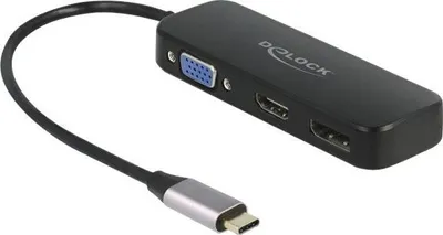 Produktbild von DELOCK  USB Type-C Adapter zu VGA/HDMI/DisplayPort 4K 60 Hz