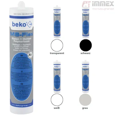 Produktbild von Beko MS-Flex Kleben + Dichten Polymerkleber Klebstoff Montagekleber Baukleber grau