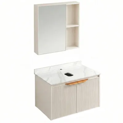Immagine prodotto di Un Set Di Mobili Da Bagno Con Piano D'Appoggio Rea Top Aa18 Marti 60Cm Beige