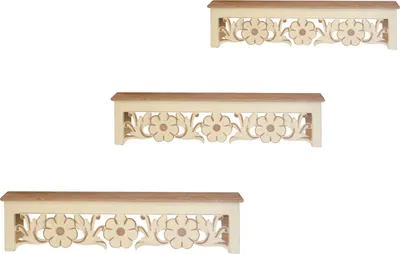 Produktbild von Wandkonsolen-Set 3tlg. Ibek