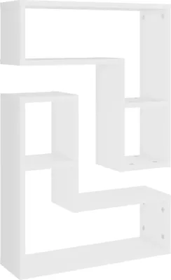 Image de vidaXL Étagères murales 2 pcs. Blanc 50x15x50 cm Bois composite