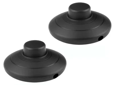 Fußschalter 2 Stück für 2- oder 3-adrige Kabel, LED-Tischlampen